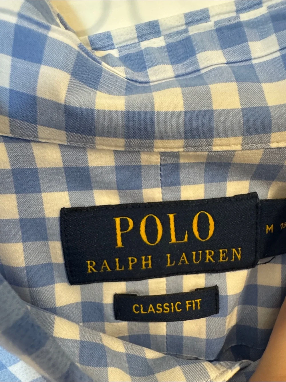 Polo by Ralph Lauren Light Blue & White Gingham Button-Down Shirt